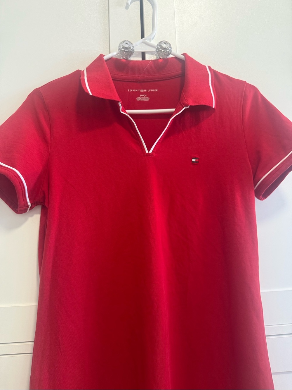 Red Short Polo Dress New with Tags Tommy Hilfiger Size S - Picture 3 of 7